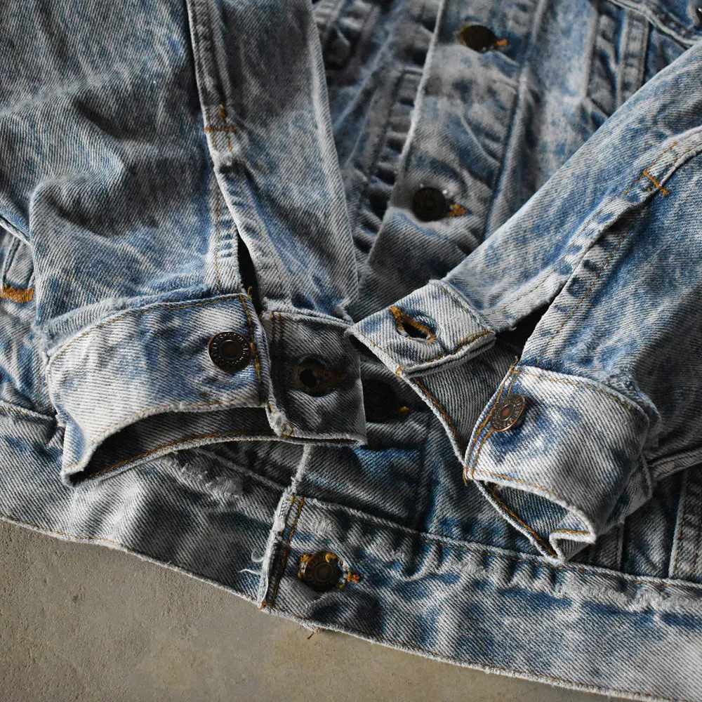 90’s Levi's 70507-0219 ケミカルウォッシュ デニムジャケット USA製 231101