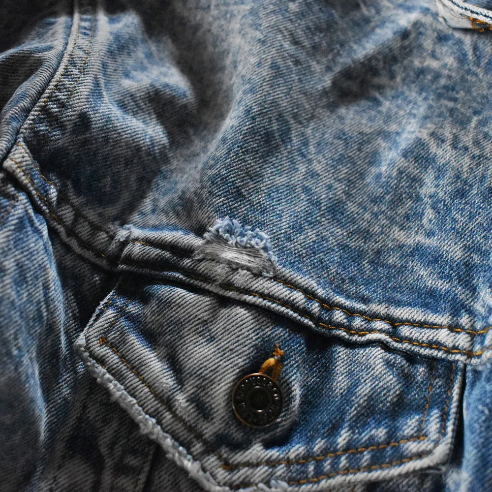 90’s Levi's 70507-0219 ケミカルウォッシュ デニムジャケット USA製 231101