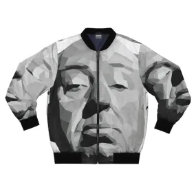 Alfred Hitchcock Geometric Bomber Jacket