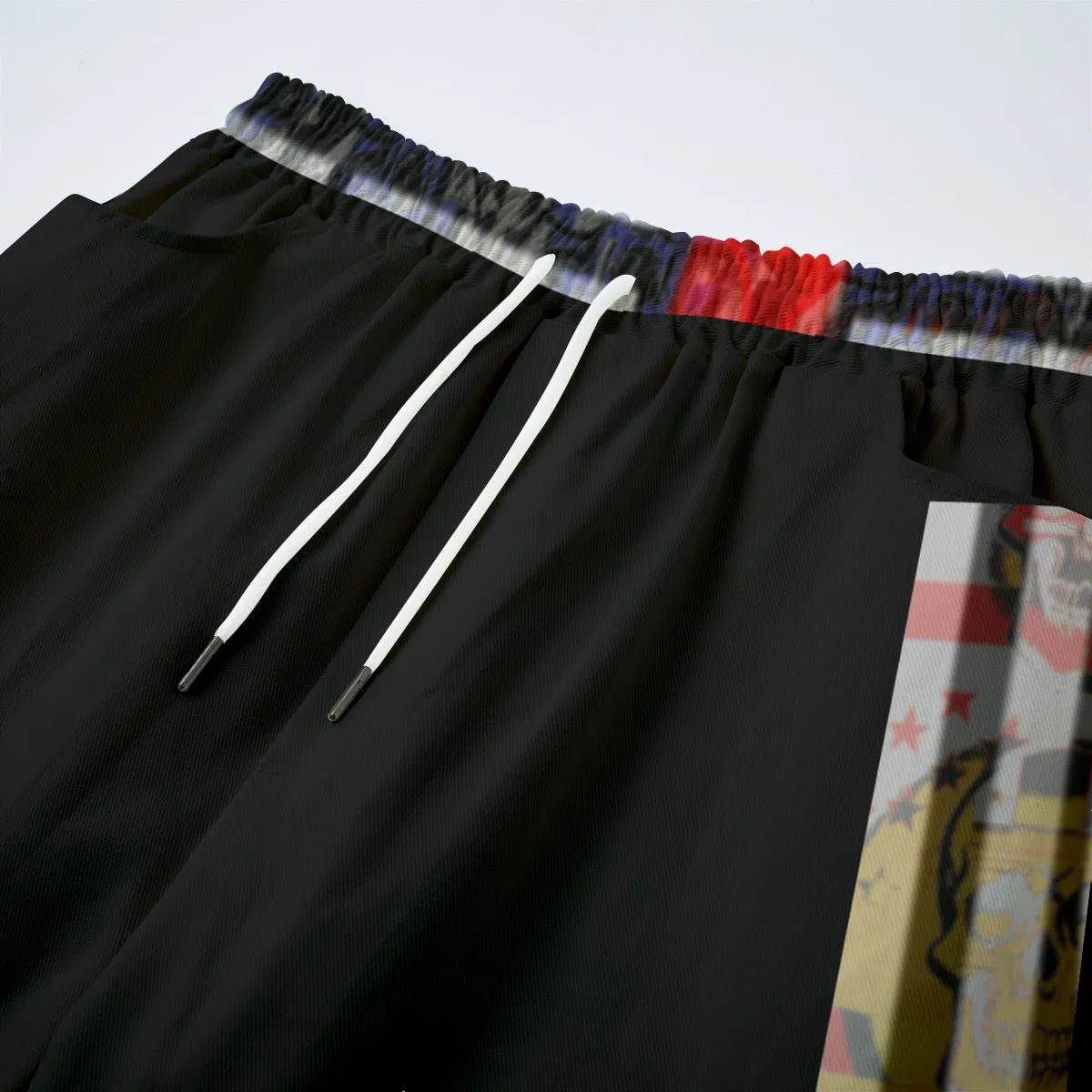 All-Over Print Unisex Straight Casual Pants | 245GSM Cotton Jaxs 5 skulls print