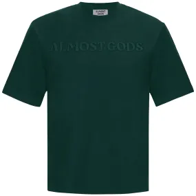 ALMOST GODS EMBOSSED KNIT TEE (PINE)