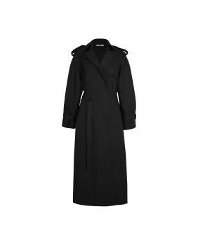 ANNIE TRENCH COAT  BLACK