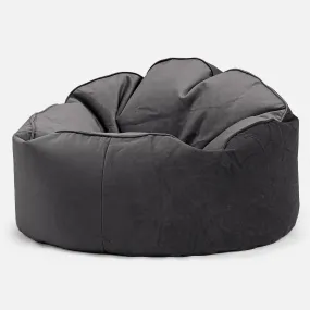 Archi Bean Bag Chair - Velvet Graphite Grey