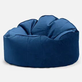 Archi Bean Bag Chair - Velvet Midnight Blue