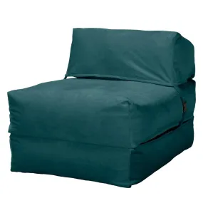 Avery Futon Chair Bed Single - Velvet Teal