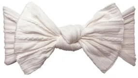 Baby Bling Ballet Pink Cable Knit Knot Headband