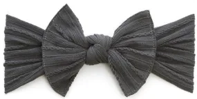 Baby Bling Charcoal Cable Knit Knot Headband