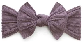 Baby Bling Lilac Cable Knit Knot Headband