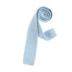 Baby Blue Knit Tie