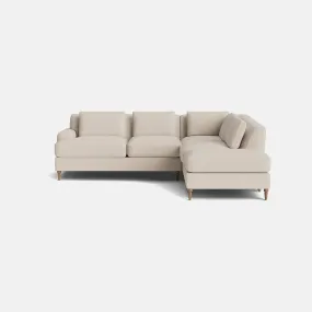 Bayswater Luxe Chenille Right Corner Sofa - Subtle Seashell