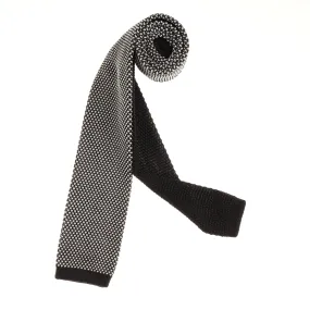 Black & Tan Designed Knit Tie