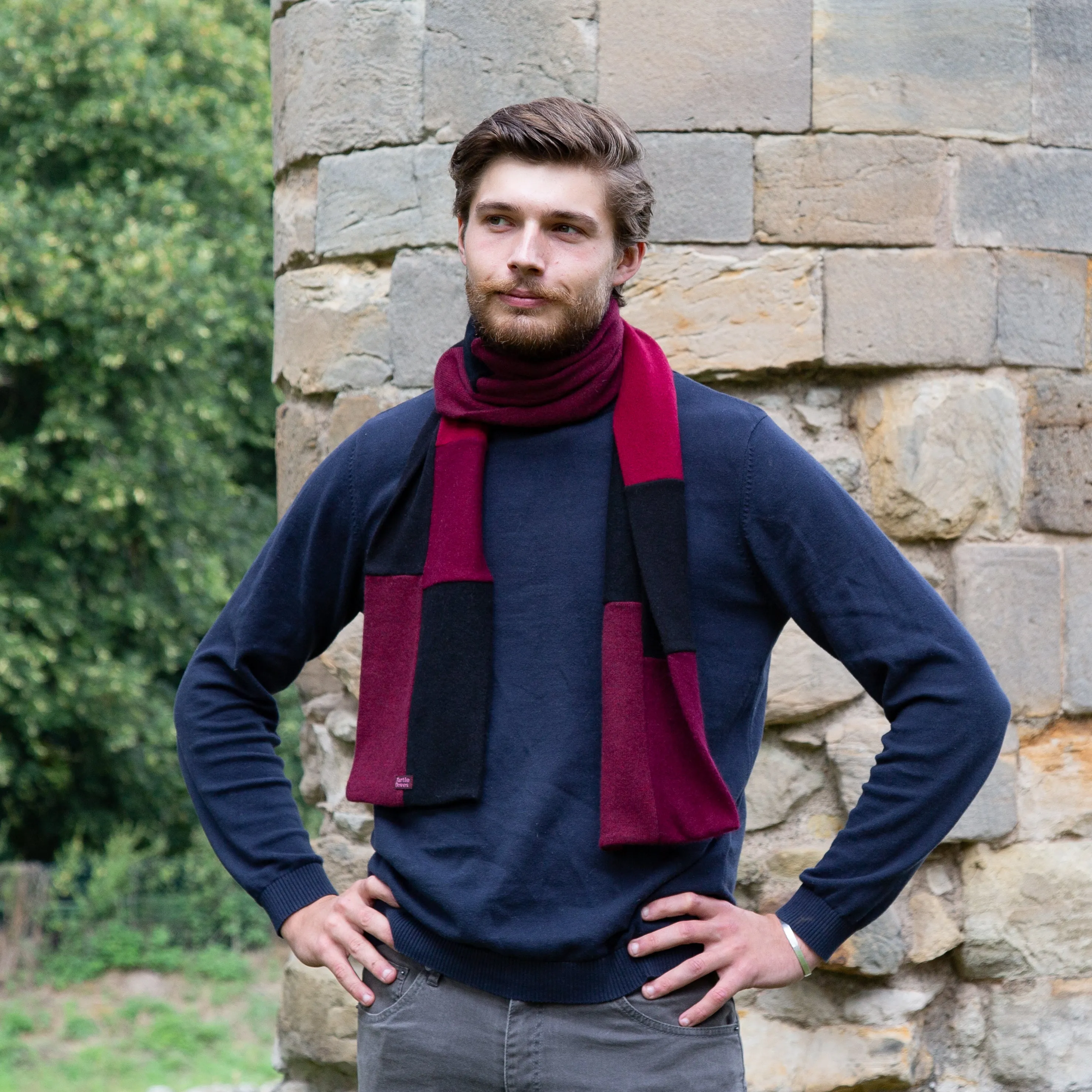 Black Cherry Cashmere Scarf
