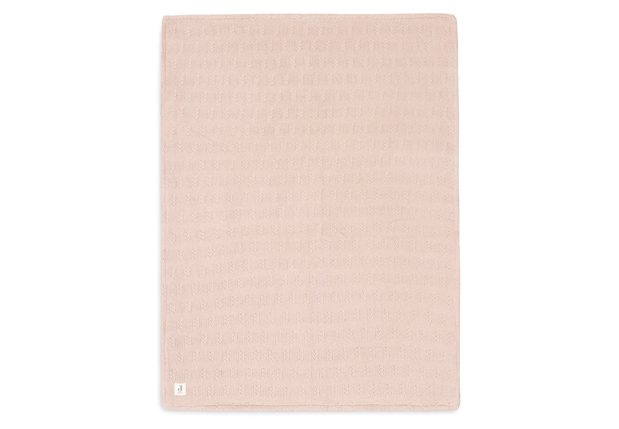 Blanket Cot 100x150cm Grain Knit - Wild Rose/Velvet