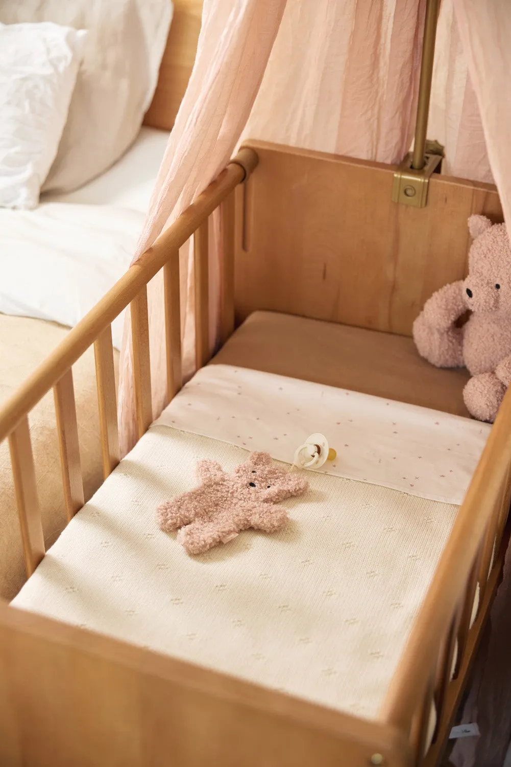 Blanket Cradle 75x100cm Cosy Knit - Ivory