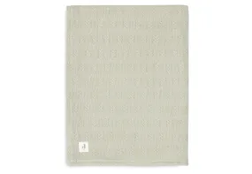 Blanket Cradle 75x100cm Grain Knit - Olive Green/Velvet