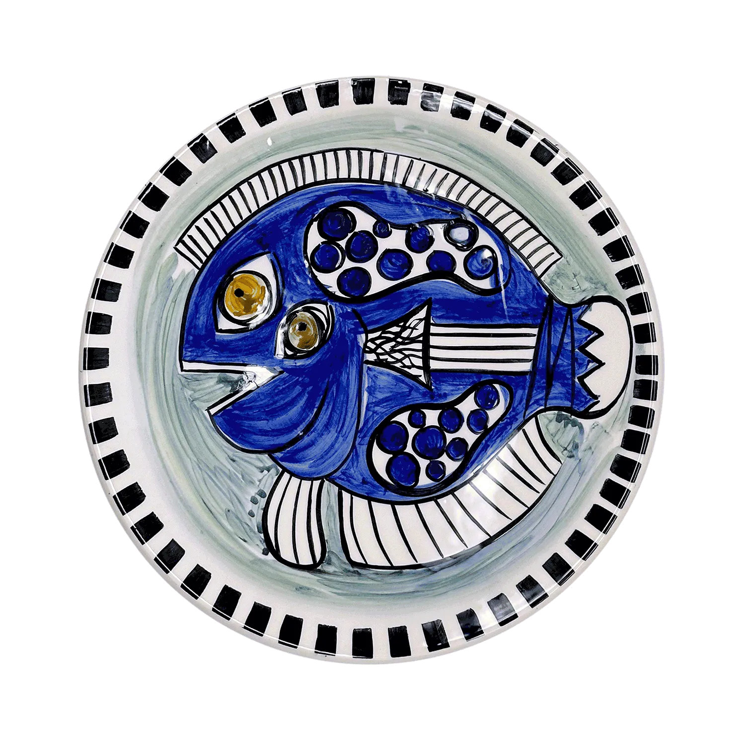 Blue Fish Gozo Dinner Plate