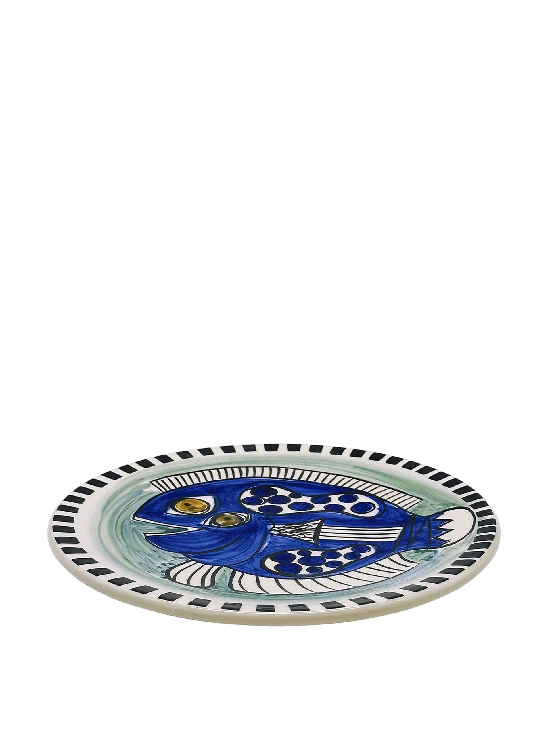 Blue fish gozo dinner plate