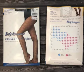 Body Wrappers totalSTRETCH® Seamless Fishnet Tights - Adult (A61) - Black