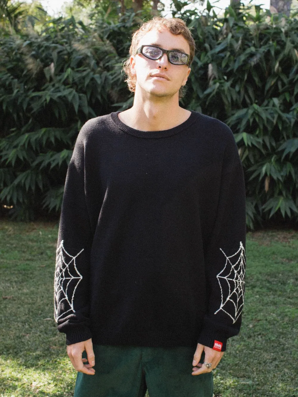 Bones Black Spider Knit