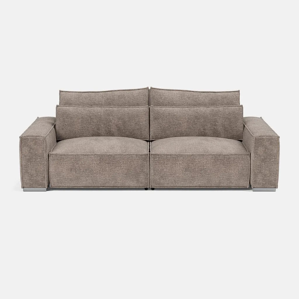 Broadgate Textured Velvet 3 Seater - Tender Taupe
