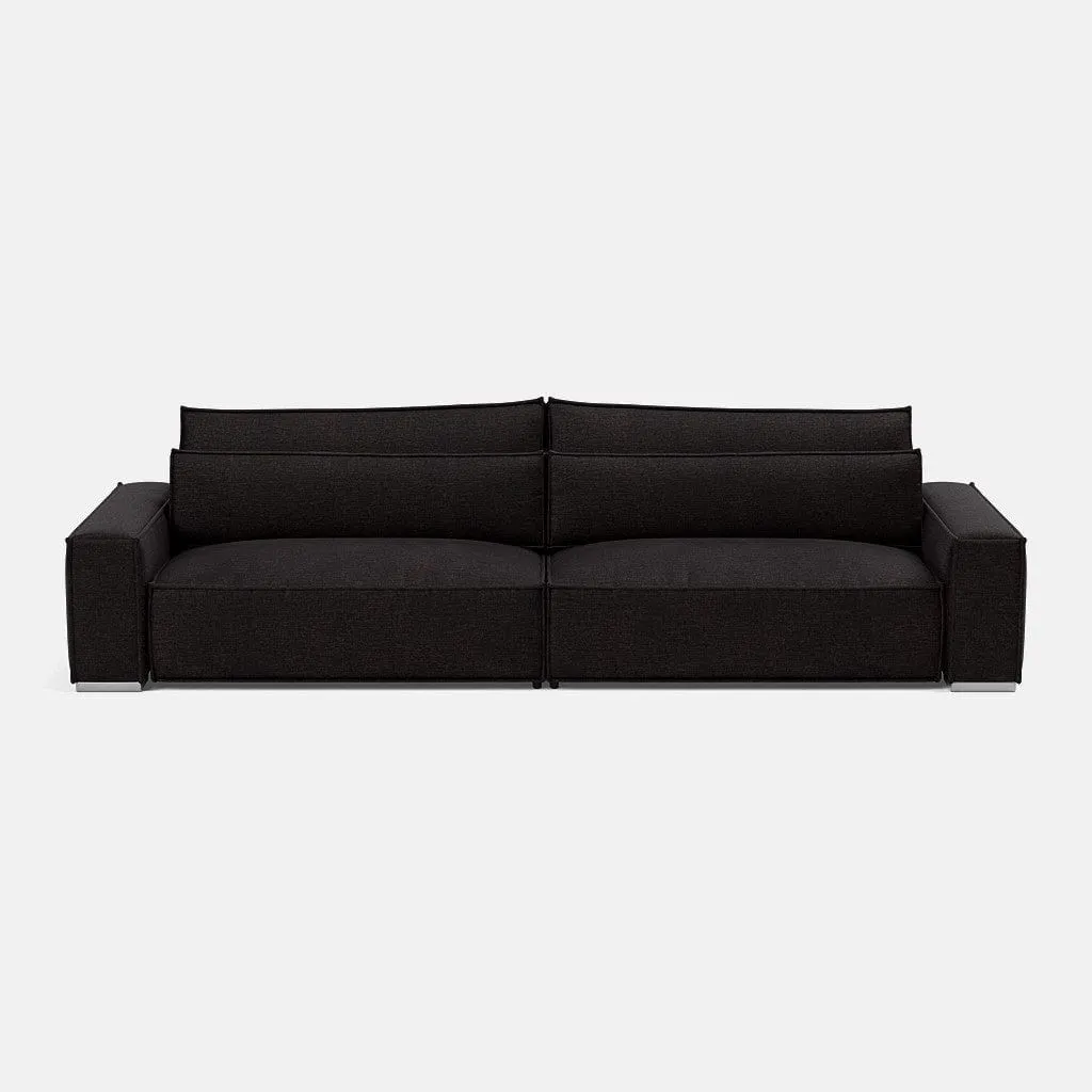 Broadgate Textured Velvet 4 Seater - Iron Mountain