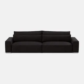 Broadgate Textured Velvet 4 Seater - Iron Mountain