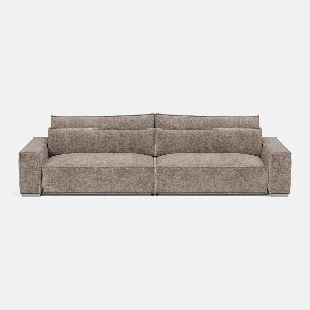 Broadgate Textured Velvet 4 Seater - Tender Taupe