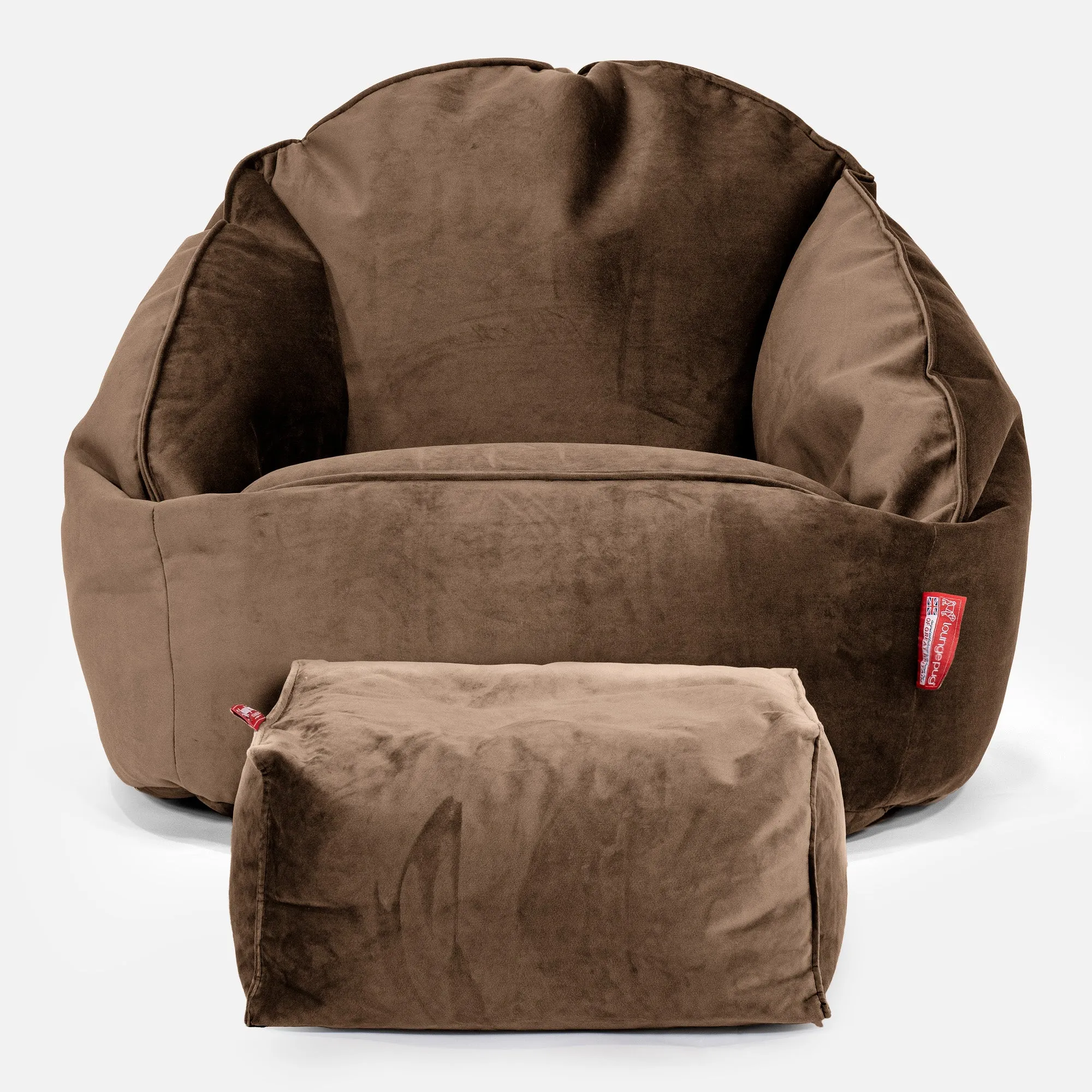 Bubble Bean Bag Chair - Velvet Espresso
