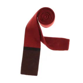 Burgundy, Brown, & Black Designed Knit Tie