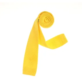 Canary Yellow Knit Tie