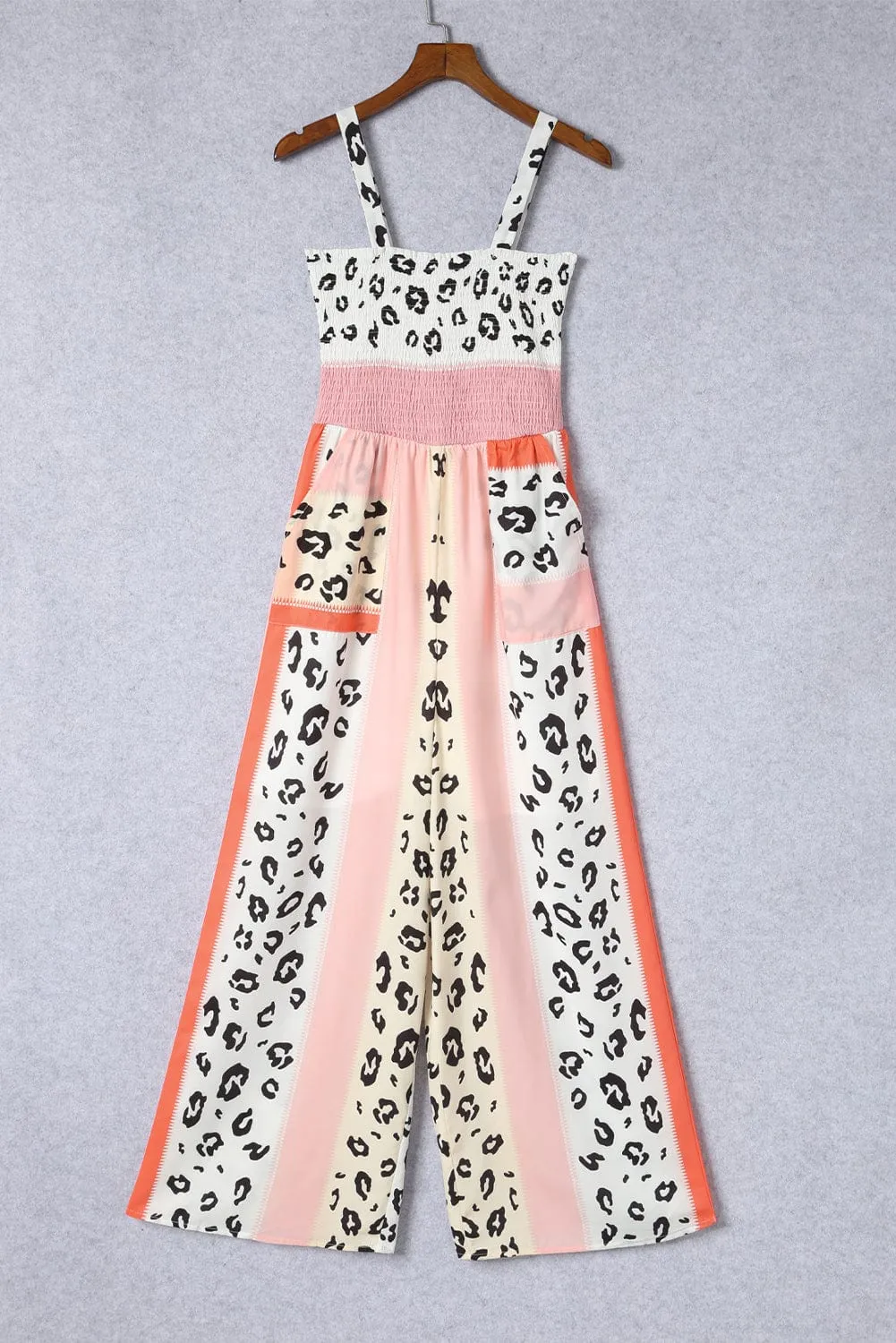Casual Leopard Print Jumpsuit