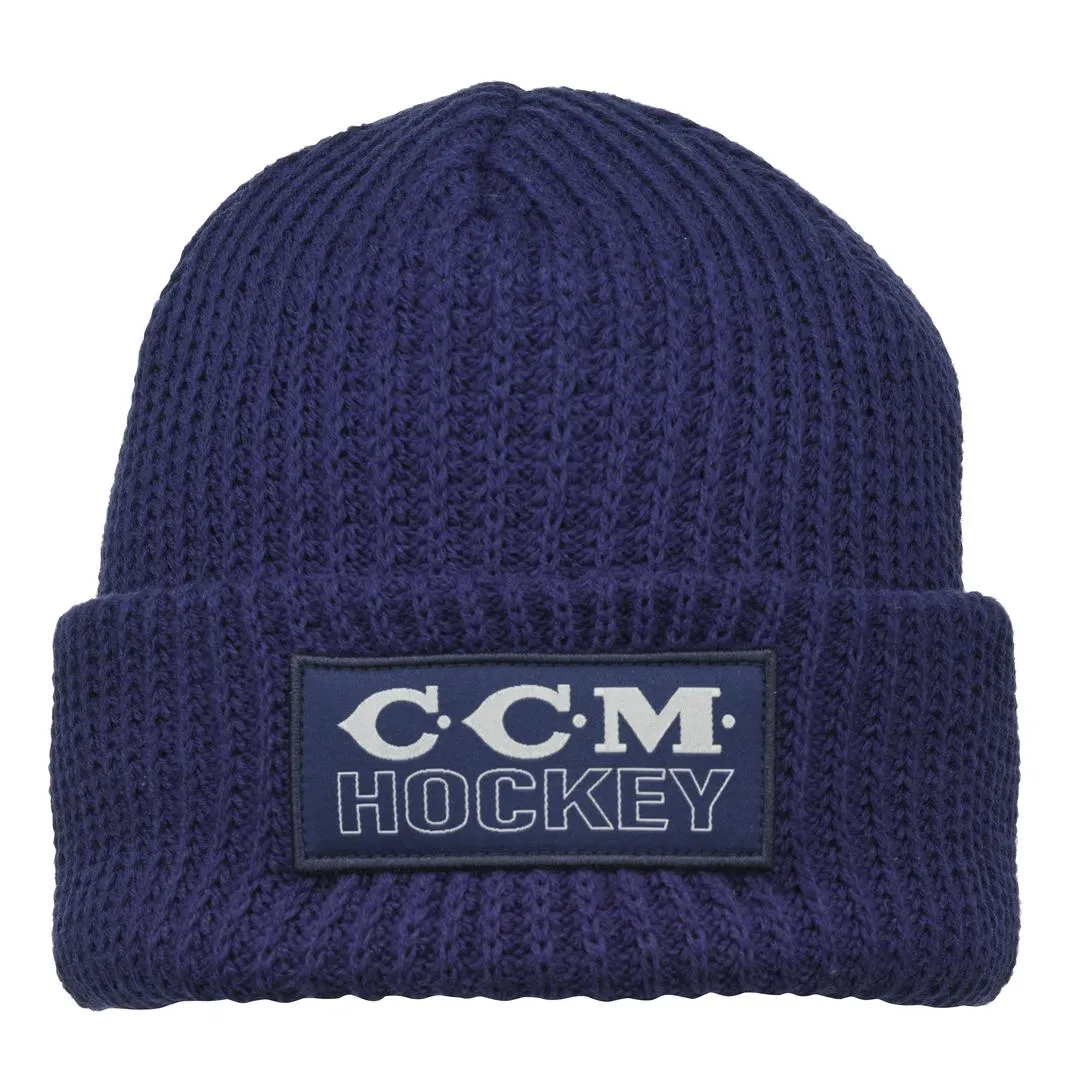 CCM Holiday Watchmen Cuffed Knit Beanie Toque Blue