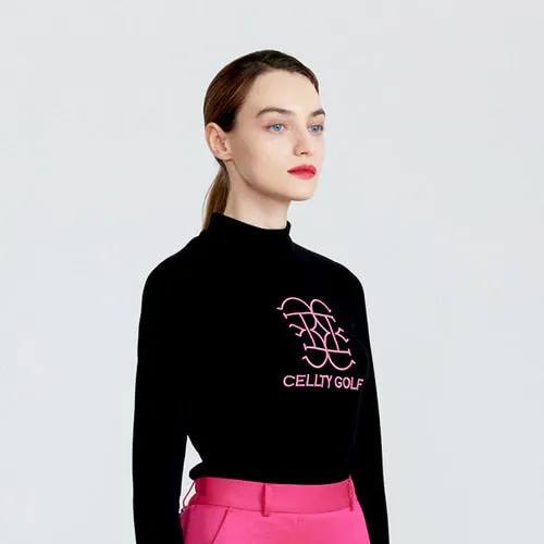 Cellty Pink Embroidery Long Sleeve