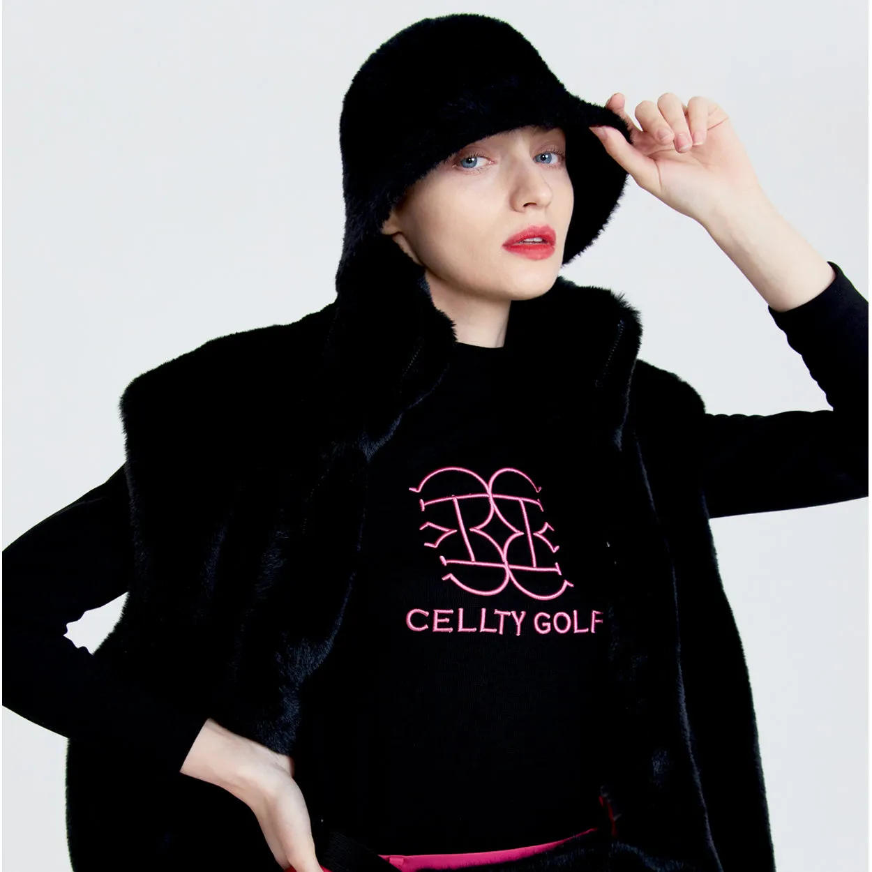 Cellty Pink Embroidery Long Sleeve