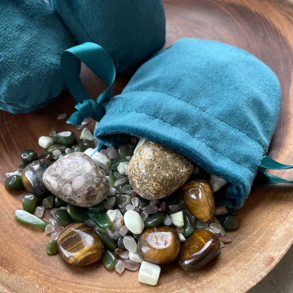 Chunky Crystal Mix | Velvet Bag | Gnome Blend