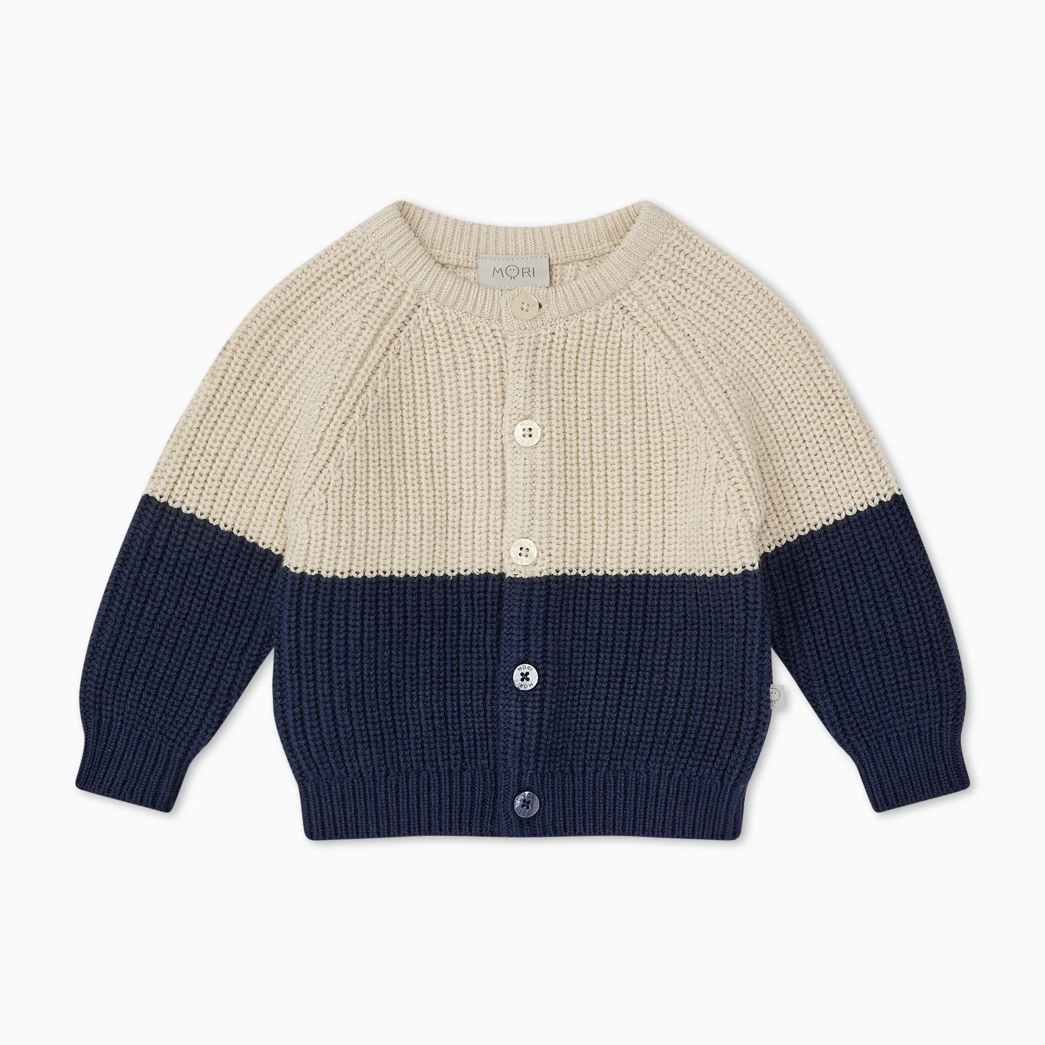Chunky Knit Colourblock Cardigan