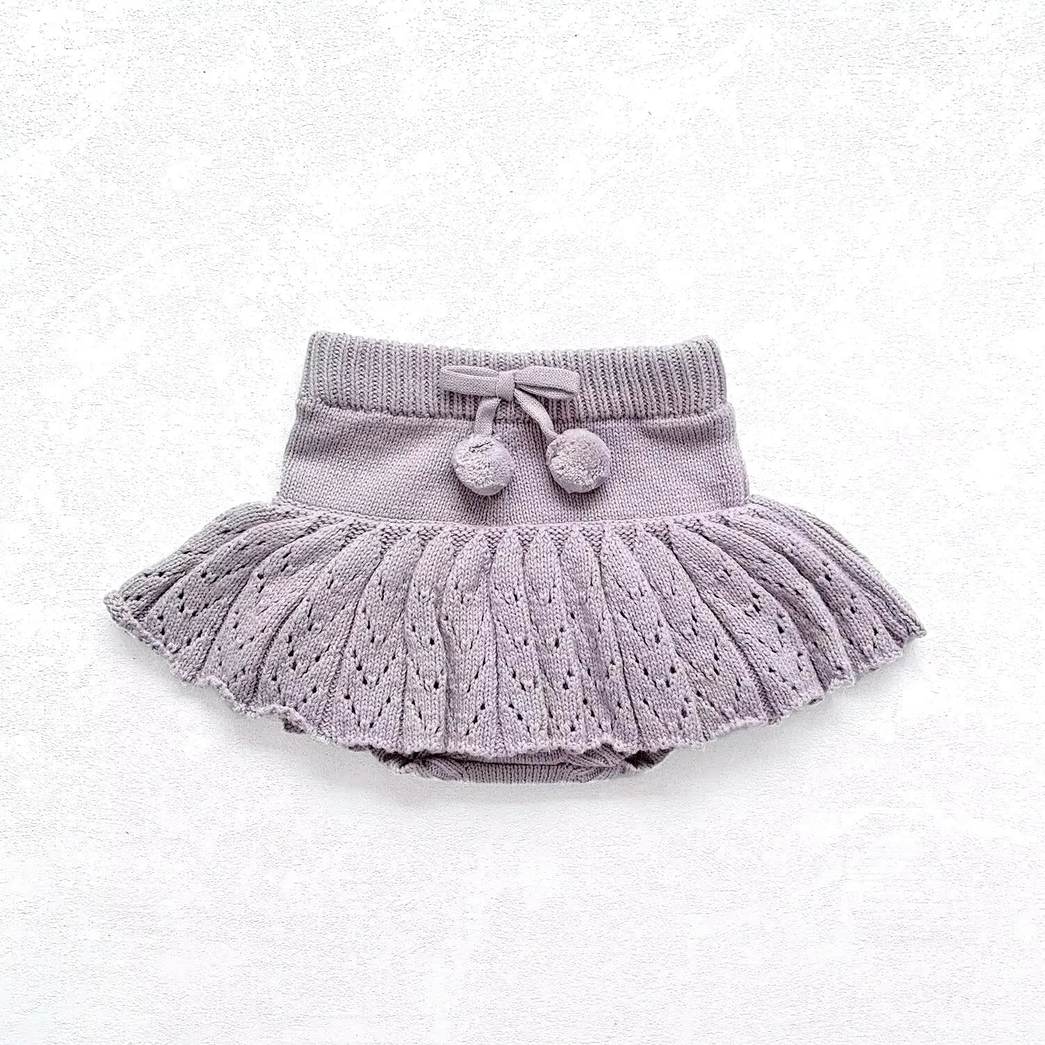 Chunky Knit Skirt - Lavender