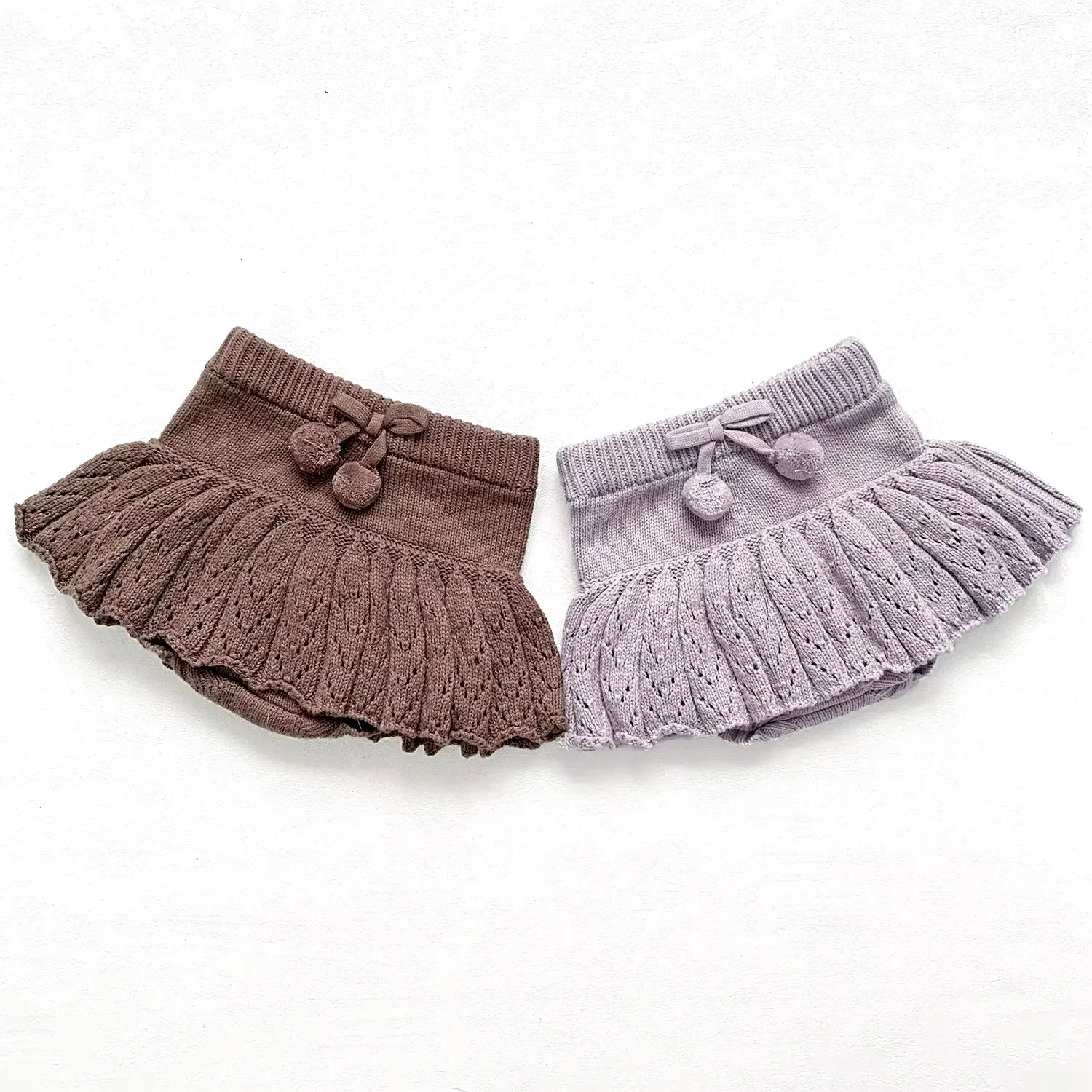 Chunky Knit Skirt - Lavender