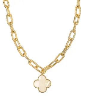 Chunky Pearl Clover Necklace