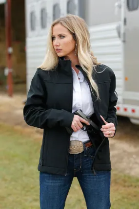 'Cinch' Women's Concealed Carry Bonded Jacket - Black