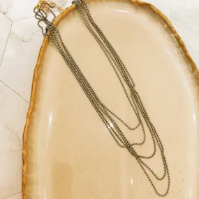 Cinq – 5 Chain Choker Drape Necklace