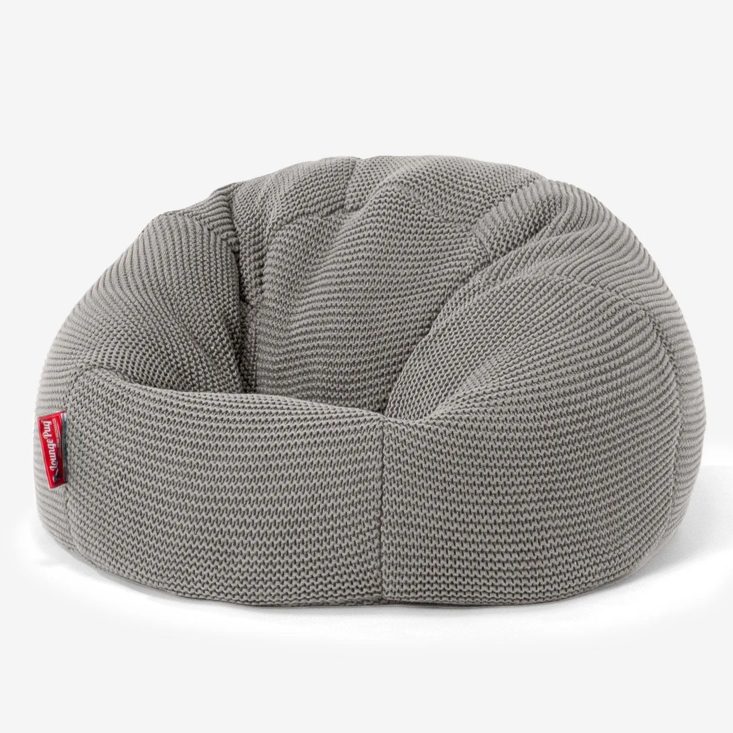 Classic Kids Bean Bag Chair 1-5 yr - Ellos Knitted Graphite Grey