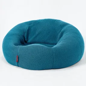 Classic Sofa Bean Bag - Ellos Knitted Petrol Blue