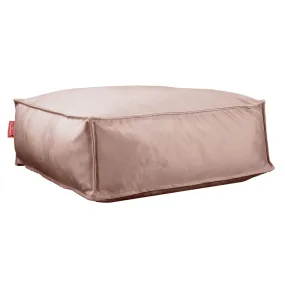 CloudSac 250 Memory Foam Ottoman Pouf - Velvet Rose Pink