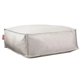 CloudSac 250 Memory Foam Ottoman Pouf - Velvet Silver