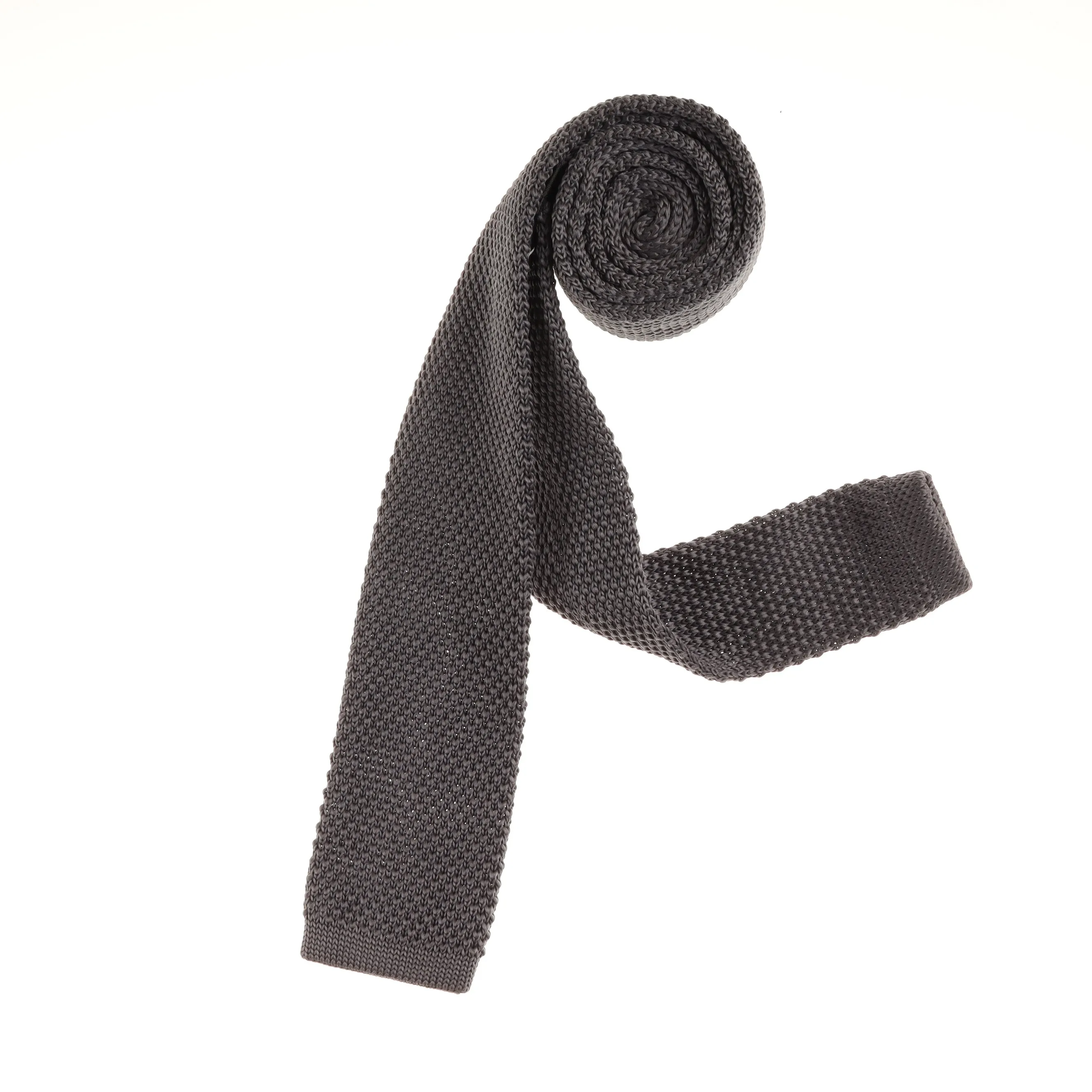 Coin Grey Knit Tie