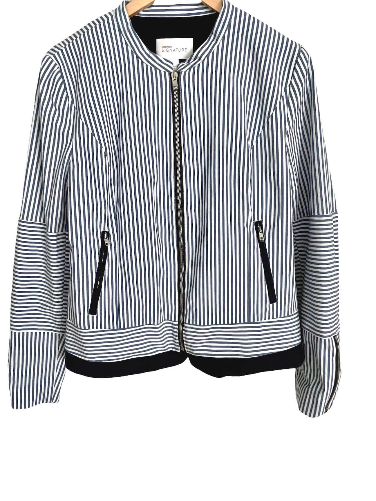Cool Summer Blue White Stripe Jacket