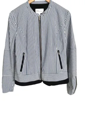 Cool Summer Blue White Stripe Jacket
