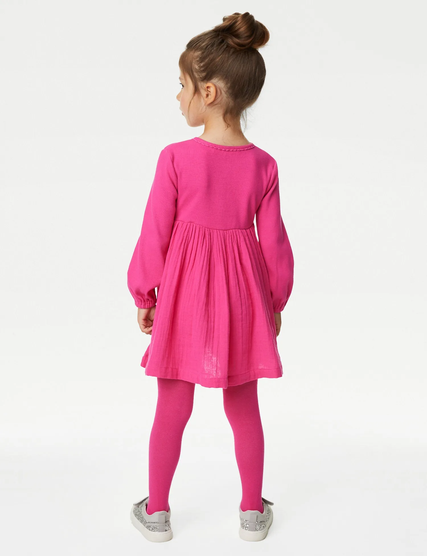 Cotton Rich Dress & Tights Outfit