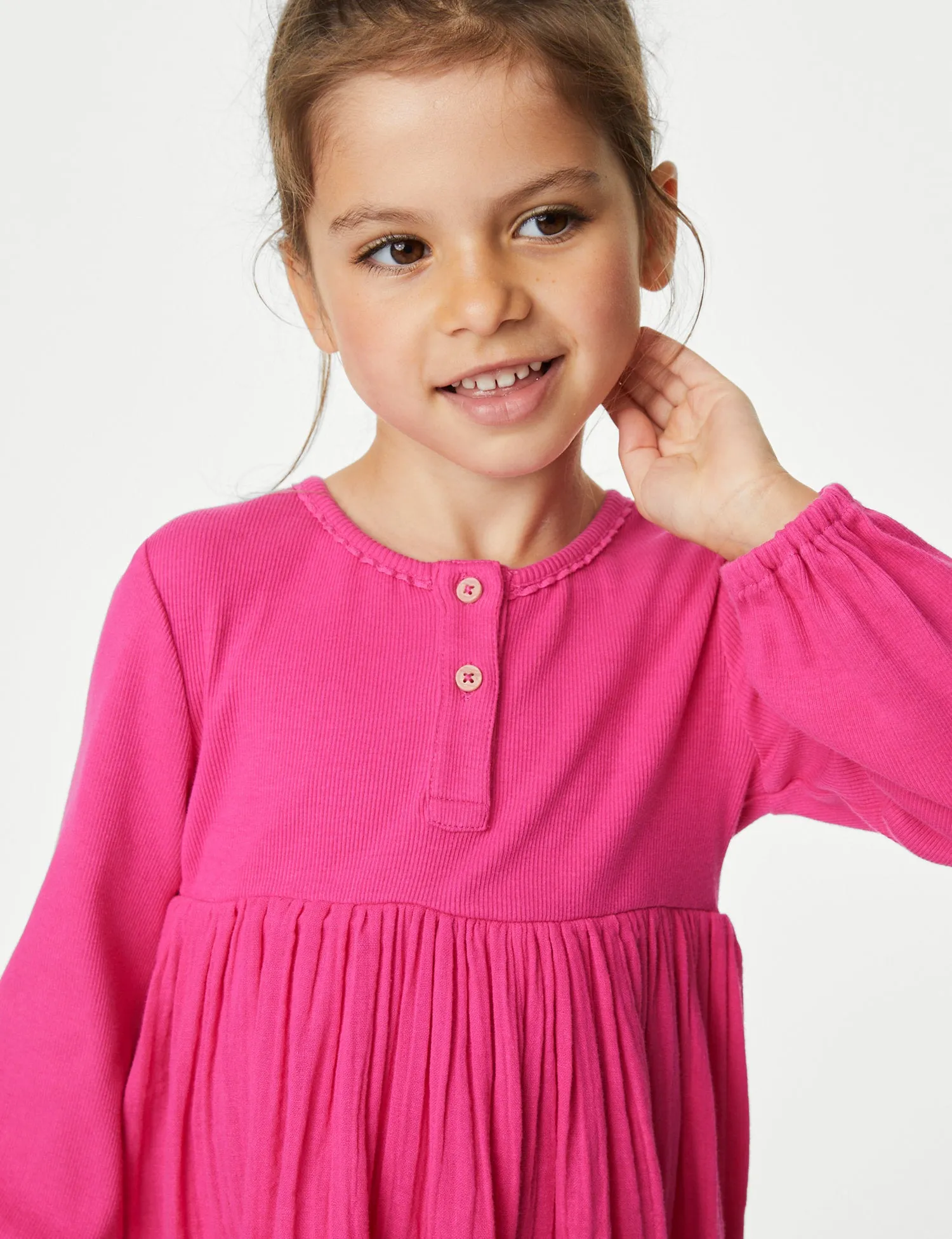 Cotton Rich Dress & Tights Outfit